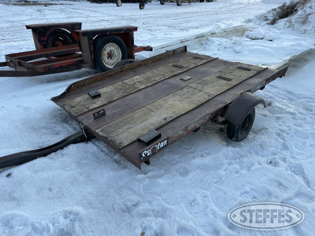 Spartan single axle snowmobile trailer